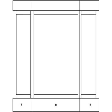 Arroyo Craftsman 14" Lyon Column Mount, Antique Copper, Clear Seedy Glass LYC-14CS-AC